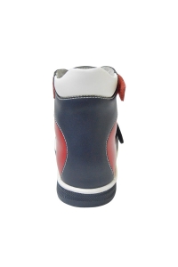 Ортопедические ботинки летние арт.81057-02 красно-синий с белым